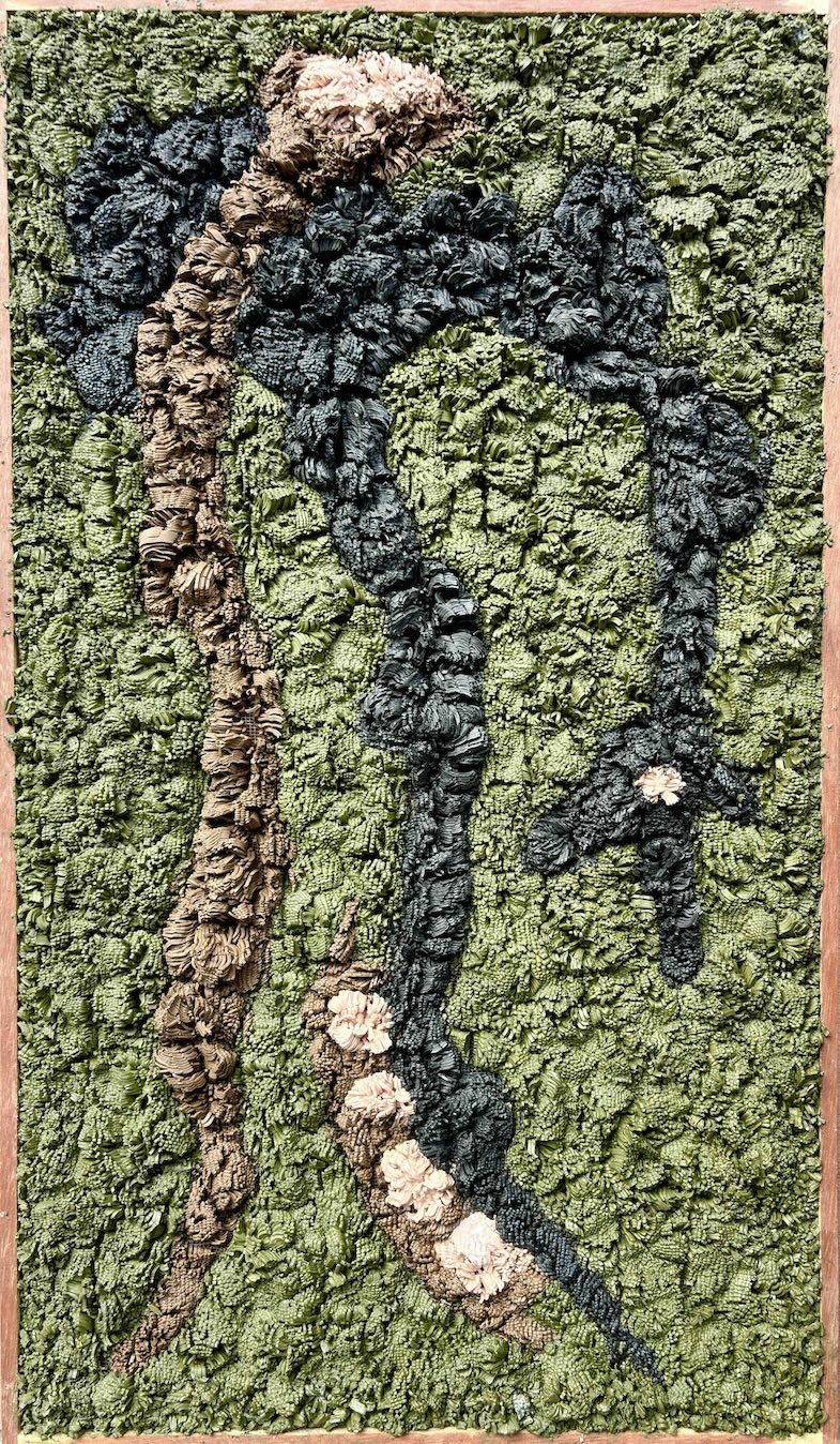 Mojahid Musa, found object, clay painting, dhaka art summit